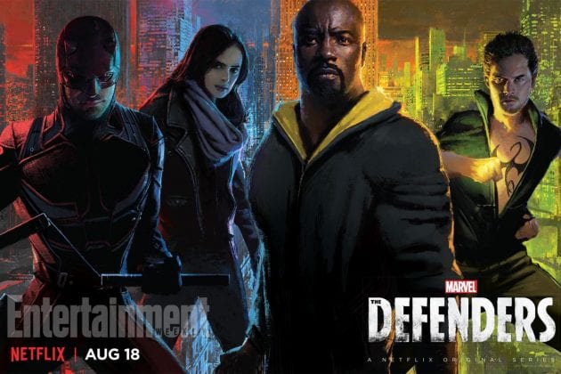 Os Defensores pôster SDCC17 Marvel Television