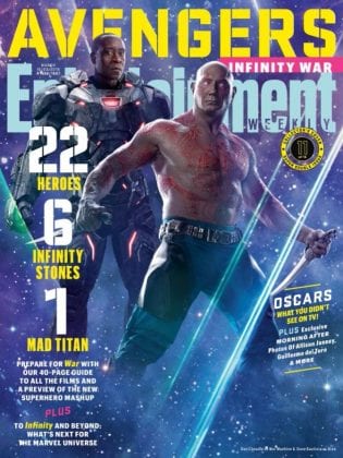 VINGADORES: GUERRA INFINITA | Revista revela capas e novas imagens do filme