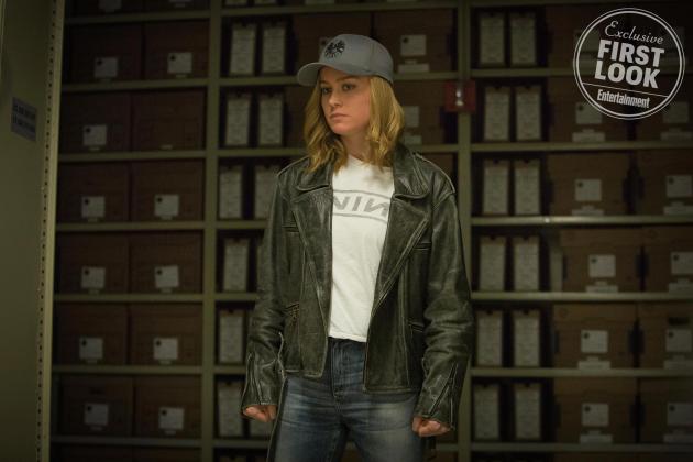 Brie Larson no filme Capitã Marvel