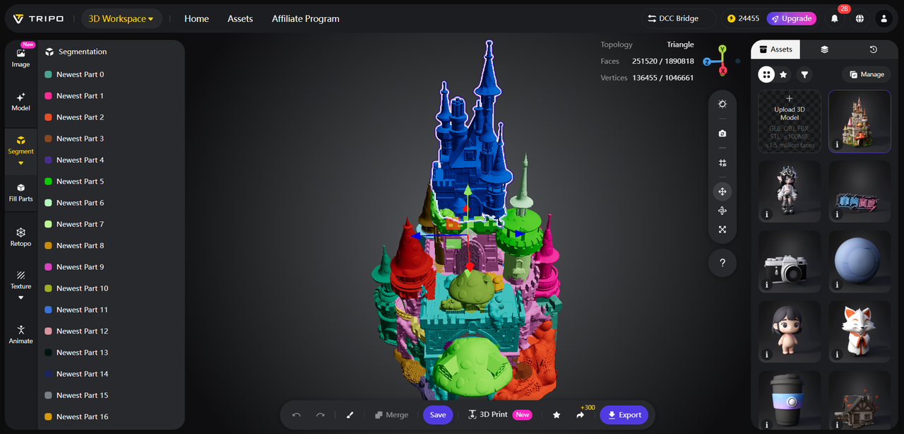 Da ideia ao 3D: Como o Tripo Studio transforma a criatividade Geek brasileira com IA Tripo Studio imagem 4